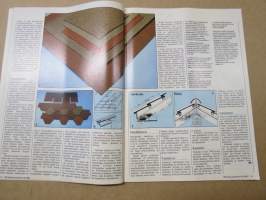 Tekniikan Maailma 1986 nr 9 B, Ovet autoille, Mökin sähköt, vesipumppuja, seinät &amp; katot, Öljyliekki lämmittää, Puolitoista kerrosta paalujen varaan, ym.