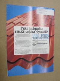 Tekniikan Maailma 1986 nr 9 B, Ovet autoille, Mökin sähköt, vesipumppuja, seinät &amp; katot, Öljyliekki lämmittää, Puolitoista kerrosta paalujen varaan, ym.