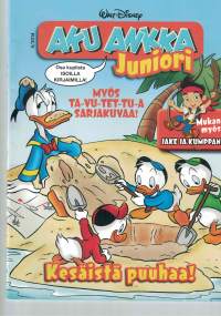 Walt Disney / Aku Ankka juniori. Sivuja 36. P.2014. Keskiaukemalla juliste: Pikku Piraatti. Lapset näkevät  unta että seilaavat merirosvo aluksella