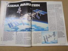 Tekniikan Maailma 1988 nr 6, Autounelmia, Lisää liituraitaa, Galliasta arktisiin onnettomuuksiin, Asema avaruuteen, Unelmatehtaat, Kerralla uutta, ym.