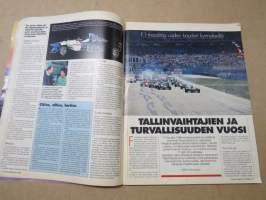 Tekniikan Maailma 1996 nr 5, Koeajossa BMW 523i, Renault Next -Tulevaisuuden tulkki, Kaikki valmiina, Tallinvaihtajien ja turvallisuuden vuoksi, ym.