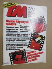 Tekniikan Maailma 1980 nr 7, Mitä Concorden jälkeen?, Moottori joka voi aiheuttaa vallankumouksen, Alaska Highway -tie maailman päätepisteeseen, ym.