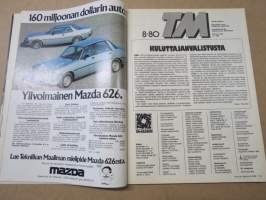 Tekniikan Maailma 1980 nr 8, Valotusmittarit vertailussa, 12 naistenpyörää suurtestissä, Audio Pro B2-50 - bassohullun unelma, Piristeitä satakaks´seiskalle, ym.