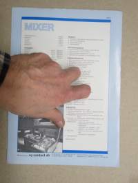Mixer purjevene -myyntiesite / sales brochure