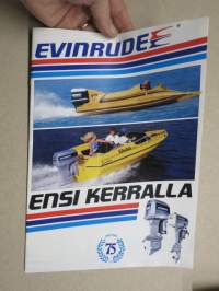 Evinrude perämoottorit -myyntiesite / sales brochure