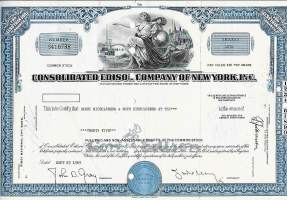 Consolidated Edison Company of New York Inc   USA  1969  - ulkomainen osakekirja