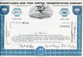 Pennsylvania New York Central Transportation C0    USA  1968  - ulkomainen osakekirja