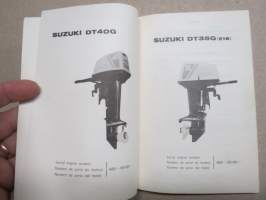 Suzuki DT40G, DT35G outboard, nr 4001-051001-&gt; parts catalogue -perämoottori, varaosaluettelo