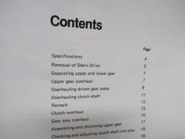 BMW Stern Drive - Workshop Manual -perävetolaite, korjaamokirja, englanninkielinen