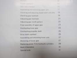 BMW Stern Drive - Workshop Manual -perävetolaite, korjaamokirja, englanninkielinen