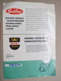 Solifer öljylämmittimet 1500, 3500, 3500 E, 6000, 6000 E -myyntiesite, teknisiä tietoja