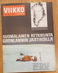 Viikkosanomat Viikko Sanomat 1965 nr 37 / Suomalainen retkikunta Grönlanti, kriisien Kreikka, Golf virta, Kuusisaari, Jämijärven kulta