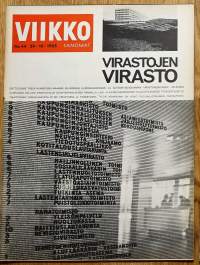 Viikkosanomat Viikko Sanomat 1965 nr 44 / Kennedy, virastojen virasto, autokatsastus tutkittava, siellä missä tapahtuu, mustalaiset