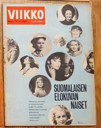 Viikkosanomat Viikko Sanomat 1965 nr 47 / Suomalaisen elokuvan naiset, osaako TV opettaa, Japanin talousihme, leski ja 10 orpoa, nuori alkoholisti