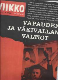 Viikkosanomat Viikko Sanomat 1965 nr 39 / Kotka-Karhula, Jomo Kenyattan lempivaimo, malmikoira, Suomen kirkon kerettiläiset, Iisalmen pamaus,