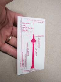Berlin Fernseh- und UKW-Turm -pääsylippu / ticket