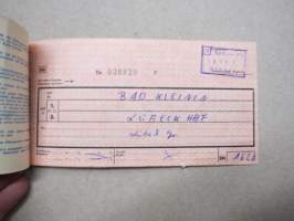 Deutsche Reichsbahn rautatielippu / junalippu 1982 / railway ticket