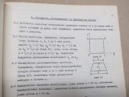 Fysiikan harjoitustehtäviä osa I