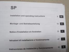 Grundfos Instructions - porakaivopumppu, tekniset tiedot, asennusohjeet, käyttö-ohjeet, monikielinen
