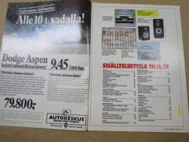 Tekniikan Maailma 1979 nr 12, Puolaa pyörillä, Trident of Arabia, Meri vaatii helikoptereita, Torinon teorianäyttely, Kymmenen neuvoa pidempään liikenneikään, ym.