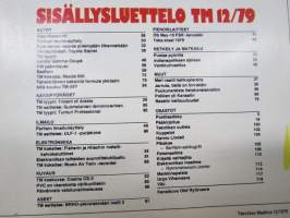 Tekniikan Maailma 1979 nr 12, Puolaa pyörillä, Trident of Arabia, Meri vaatii helikoptereita, Torinon teorianäyttely, Kymmenen neuvoa pidempään liikenneikään, ym.