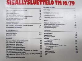 Tekniikan Maailma 1979 nr 10, TM koeajaa Datsun 120A, japanilaiset kevarit