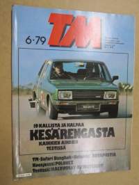 Tekniikan Maailma 1979 nr 6, Mittatilaustöitä telakalta, Plutonium -polttoaine ja myrkky, Autohullun pyhiinvaellus, Baikonurin kosmodrom,turva-pidosta on kysymys,ym.