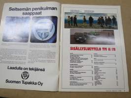 Tekniikan Maailma 1978 nr 11, Kannettavat stereoyhdistelmät, Vertailussa etuvetoaateli, Hirviä on niin että hirvittää, Lento-onnettomuuksien salapoliisit, ym.