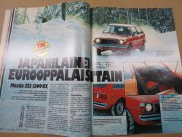 Tekniikan Maailma 1977 nr 7, Täydelliset veneen paikkaus- ja maalaus-ohjeet, Koe ajoissa Mazda 323, Setsemän sortin leijakisa 77, Kanootilla vai kajakilla?, ym.