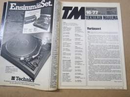 Tekniikan Maailma 1977 nr 16, Uuden ajan jenkkiraudat, Viikinki-vierailu Marsiin, Holkkinasta vai kiinteä?, Iloista apeutta, Insinöörien vuosi, Sukella, sorsa!, ym.