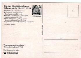 Valkeakosken kaupunki. Kuvannut Jorma Marttala. Työväen Musiikkitapahtuma Valkeakoskella 29-31.7.1994