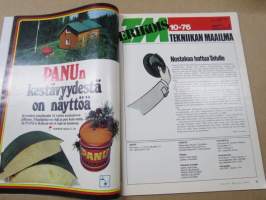 Tekniikan Maailma 1976 nr 10, Nalli - Remontti-suunnitelma riittää seuraavallekin sukupolvelle, Kahviautomaatit testissä, Siemenestä sadonkorjuuseen, ym.