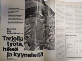 Tekniikan Maailma 1975 nr 2, Konevoimalla ylös, Iljushinit ilmassa, Syöksyvene 3v siviilin silmin, Kumman levyn ostaisin?, Patenttiviraston palvelu on tehostunut, ym