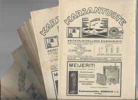 Karjantuote - Maitotaloudellinen aikakausilehti 1919  yht 21 lehteä