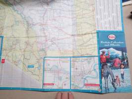 Esso British Columbia and Alberta -tiekartta / road map