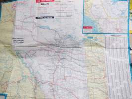 Esso British Columbia and Alberta -tiekartta / road map