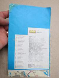 Shell Sverige 1976 Södra delen -tiekartta / road map