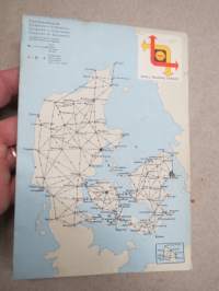 Shell Danmark 196? -tiekartta / road map