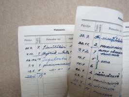 Poissaolo- ja muistutuskirja - oppikoulujen käytössä ollut