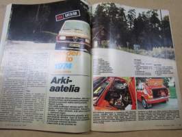 Tekniikan Maailma 1974 nr 1, Vuoden auto 1974 pohjolassa, Tiedon paloista sukellusveneeksi, Milloin kosmonautit lentävät kuuhun,Jokapäiväiset jätteet kevytsoraksi,ym