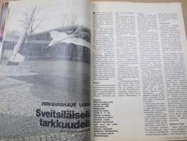 Tekniikan Maailma 1974 nr 10, Nauvon vene, Pentagone -Piikki öljyyn, Maailman pienin helikopteri, Verkehrshaus Luzer Sveitsiläisellä tarkkuudella, Nauvo Fiskari, ym.