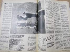 Tekniikan Maailma 1974 nr 10, Nauvon vene, Pentagone -Piikki öljyyn, Maailman pienin helikopteri, Verkehrshaus Luzer Sveitsiläisellä tarkkuudella, Nauvo Fiskari, ym.