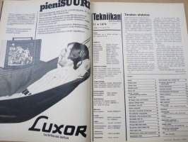 Tekniikan Maailma 1974 nr 11, Laitetaan laituri, Mielittekö purtta?, Muurat Meeting III - Toisenlainen tapaaminen, DK 201 Suomen Lohikäärmelaivueen Esikoinen, ym.