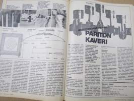Tekniikan Maailma 1974 nr 13, Mitä tapahtui turvallisuusautolle?, General Motors gallialaisittain, Cyanolit - ja lasku viiteen, Swiss Buggy, ym.