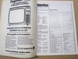 Tekniikan Maailma 1973 nr 19, Turvallinen turtumus, Iso-isän autoradio, Matkamiehen seuralainen, Lordien ja lakkojen Lontoo, Minissima-Kaupunkiauto, ym.