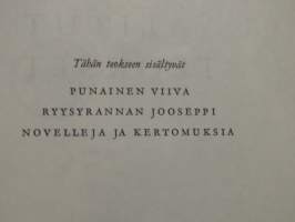 Valitut teokset. Punainen viiva - Ryysyrannan Jooseppi - Novelleja ja kertomuksia