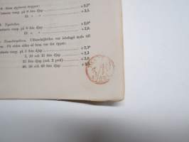 Tidnings-taxa 3/10 öre -ruotsalainen lehden postitus- / kuljetustaksamerkintä? / leima 1800-luvulta