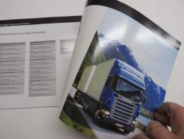 Scania voimalinjavaihtoehdot -myyntiesite / sales brochure