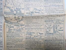 KAK´s karta för genomgående trafik 1961 Sverige - Möbel-IKEA Älmhult -road map