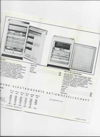 Siemens  jääkaapit  1964  - tuote-esite